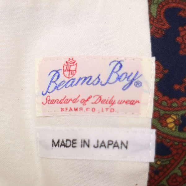 BEAMS BOY ビームス ボーイ 通年 ペイズリー 総柄★ ジャケット Sz.S-M位　レディース 日本製　E4T00264_2#O_画像5