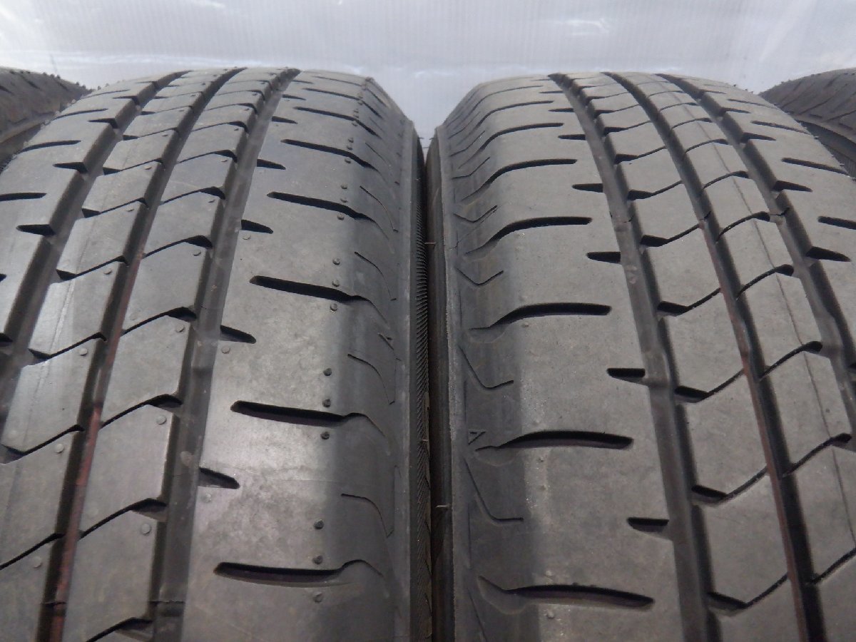 ☆23年製 バリ山☆ 4H 100 4.5J +43 14インチ 社外品 MANARAY SPORT ES アルミホイール タイヤ 155/65R14 BRIDGESTONE NEWNO 4本_画像9