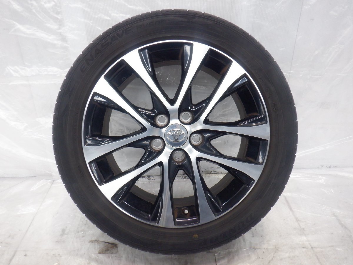 ☆1本☆ACR50 エスティマ☆ 5H 114.3 7J +51 18インチ トヨタ純正 アルミホイール タイヤ 225/50R18 DUNLOP 1本