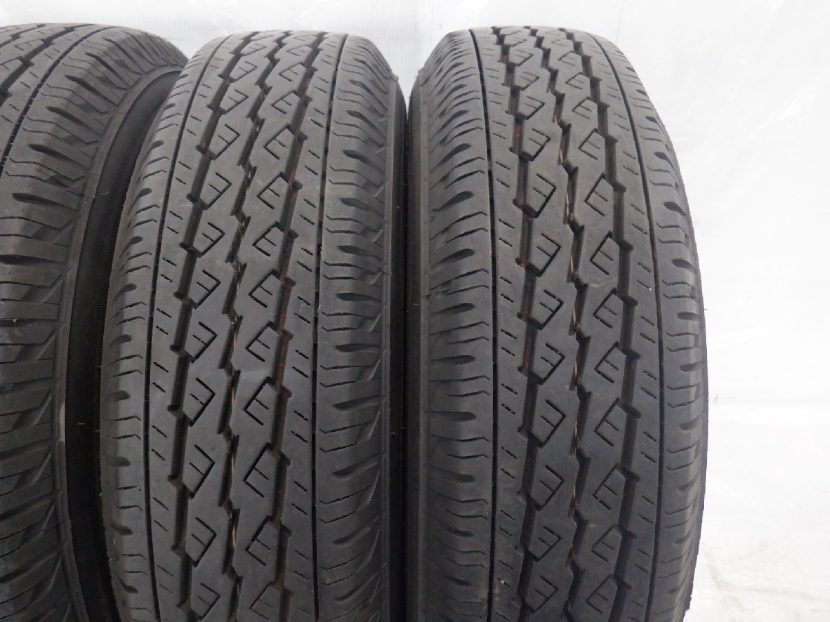 ☆22年製 バリ山 パートナー☆ 4H 100 5J +40 13インチ ホンダ純正 鉄 スチールホイール タイヤ 165R13 LT 6PR BRIDGESTONE 4本_画像9