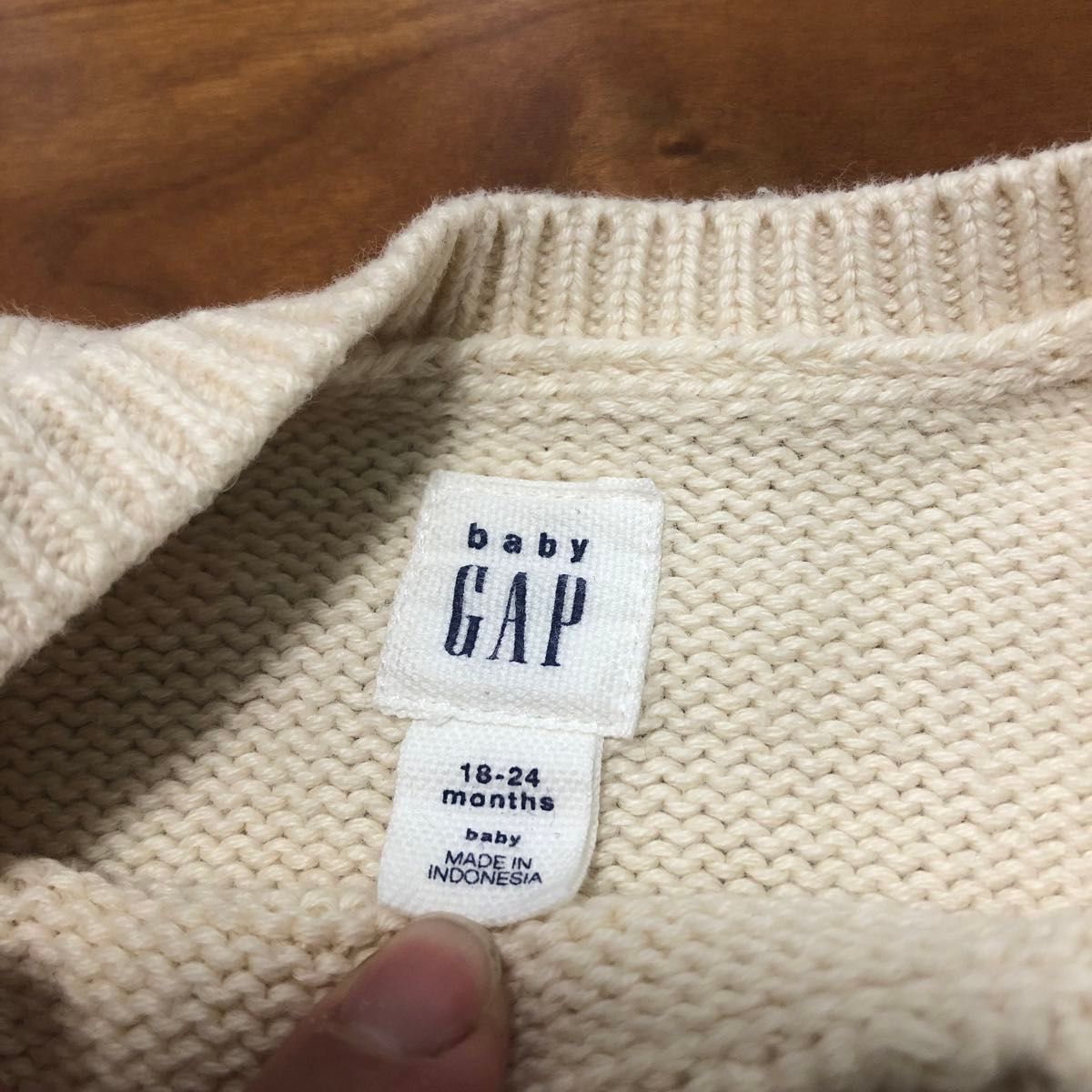 セーター ニット 男の子用 長袖セーター　baby gap  GAP 90 18〜24M ベビー