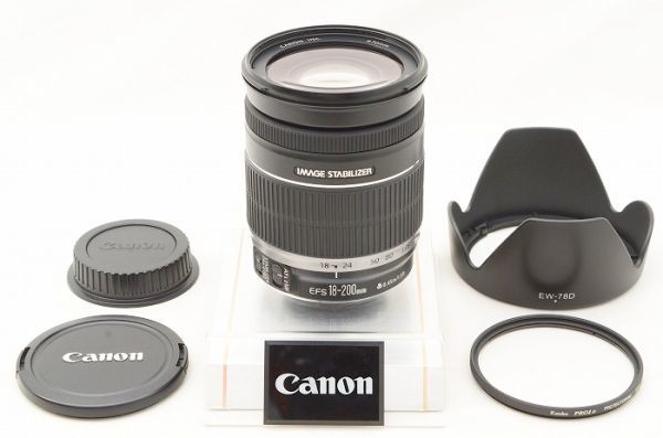 ☆極上美品☆ Canon キャノン EF-S 18-200mm F3.5-5.6 IS ♯24012704