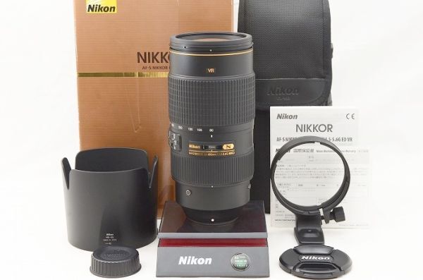 ☆極上美品☆ Nikon ニコン AF-S NIKKOR 80-400mm F4.5-5.6 G ED VR 元箱 付属品 ♯23120603_画像1