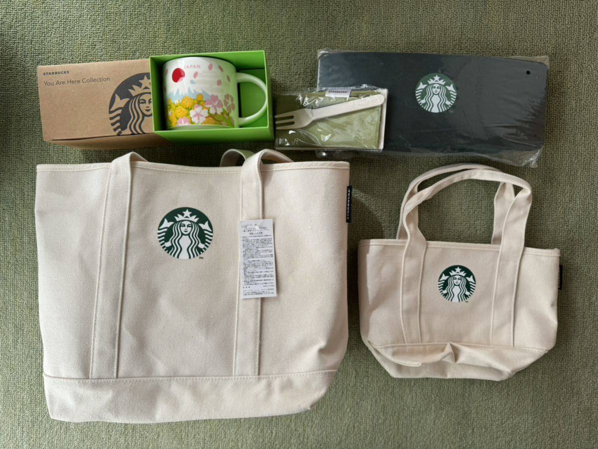 2022 スターバックス 福袋 新品未使用 4点セット STARBUCKS トートバッグ エコバッグ_画像1