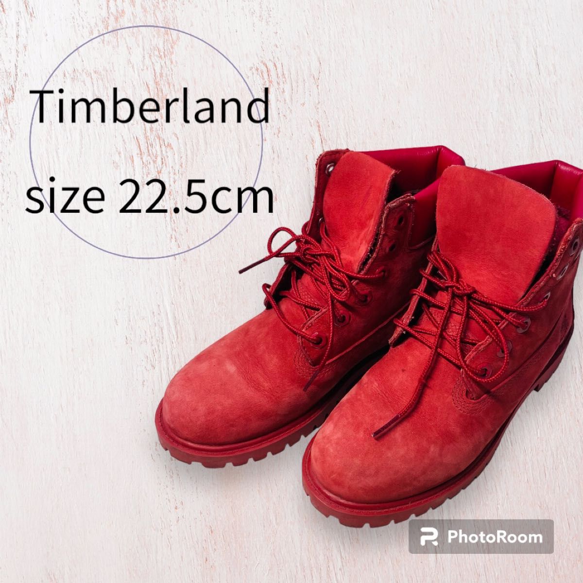 ティンバーランド Timberland ブーツ 22.5cm 靴 レッド 赤