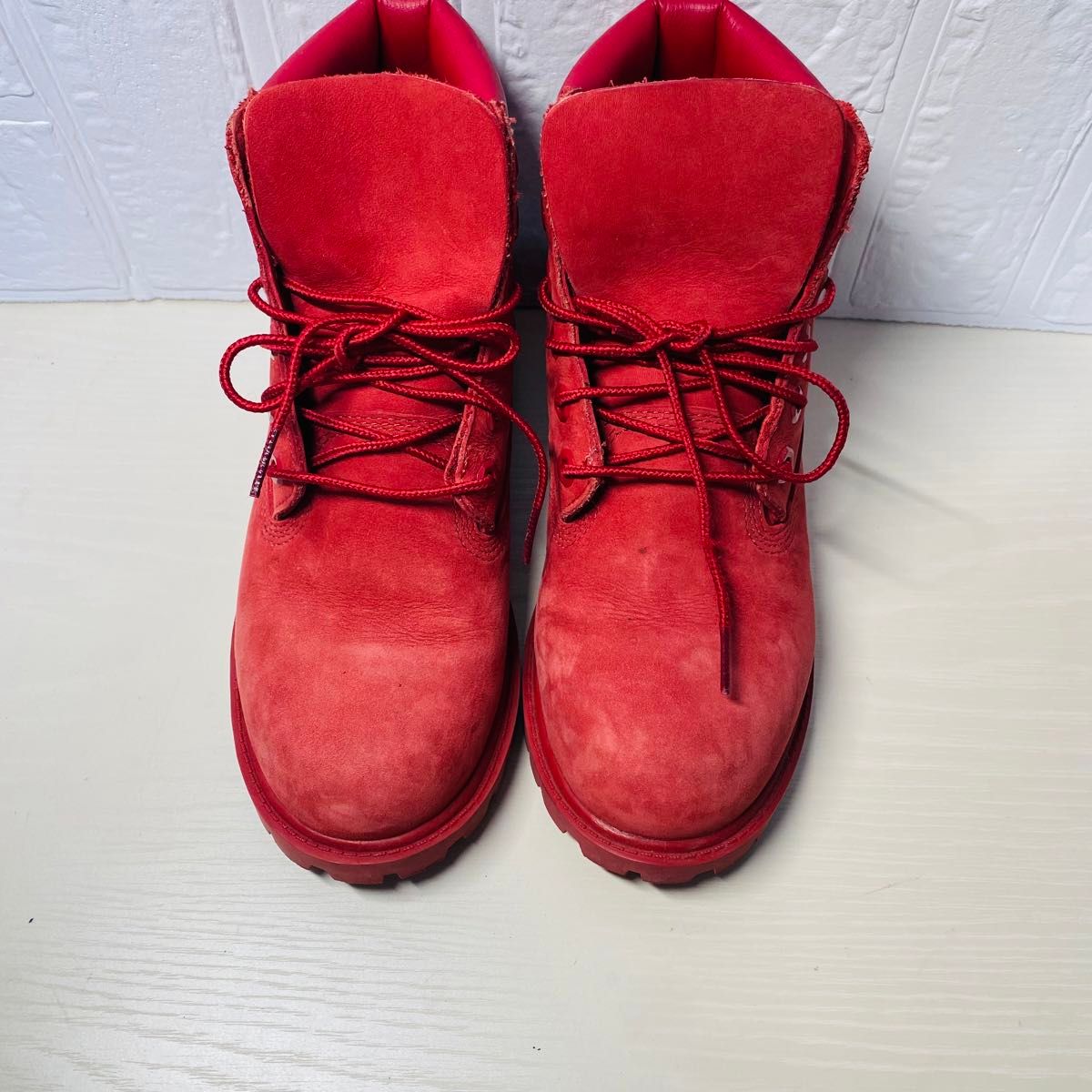 ティンバーランド Timberland ブーツ 22.5cm 靴 レッド 赤
