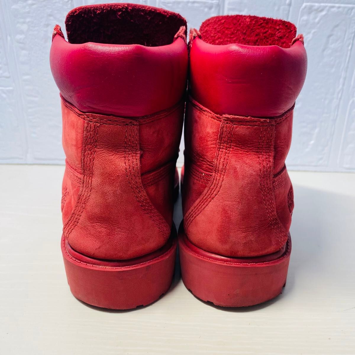 ティンバーランド Timberland ブーツ 22.5cm 靴 レッド 赤