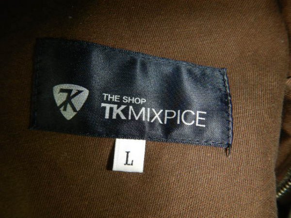 to7207　TK　MIXPICE　タケオ　キクチ　スタンドカラー　デザイン　ジャケット　ミリタリー　ジップ+スナップボタン　人気_画像5