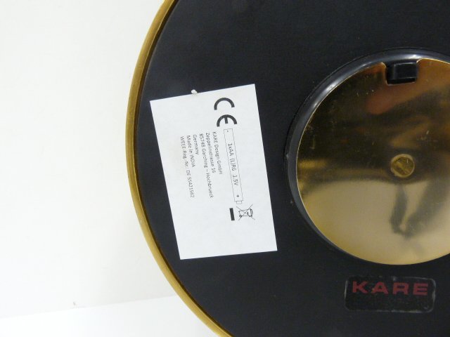 KARE 置き時計 真鍮 ゴールド アンティーク ビンテージの画像3
