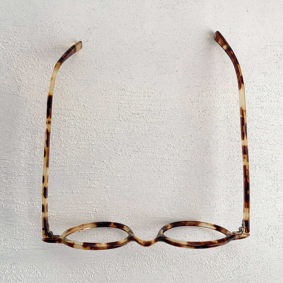 デッドストック 未使用 フランス 1930s 芯なし レンズなし ハンドメイド セルフレーム 眼鏡 セルロイド 骨董 ヴィンテージ アンティークの画像8