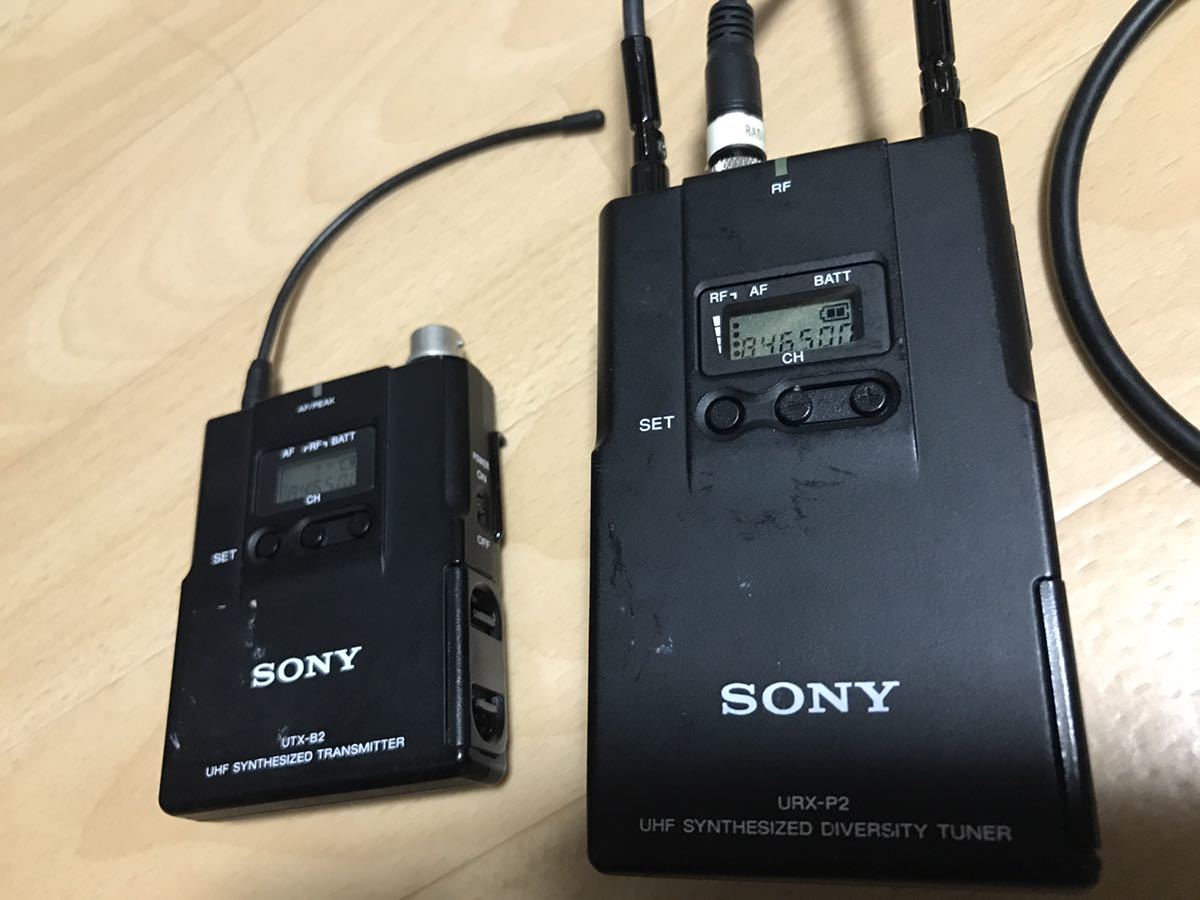 SONY UWP-V1 URX-P2 UTX-B2 ワイヤレスマイクロホンセット_画像1