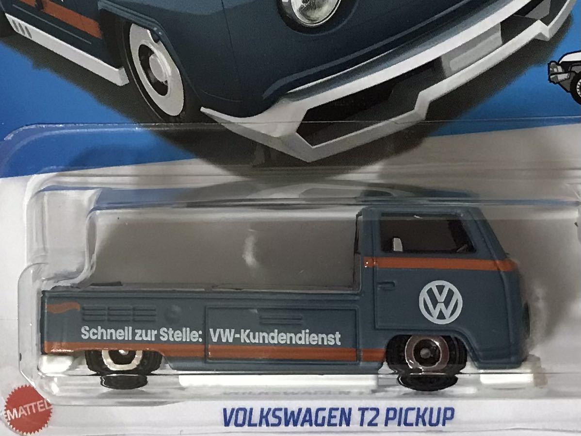 即決 ホットウィール VOLKSWAGEN T2 PICKUP ブルーグレー HotWheels フォルクスワーゲン タイプ2 ピックアップ HW HOT TRUCKS 未開封_画像2