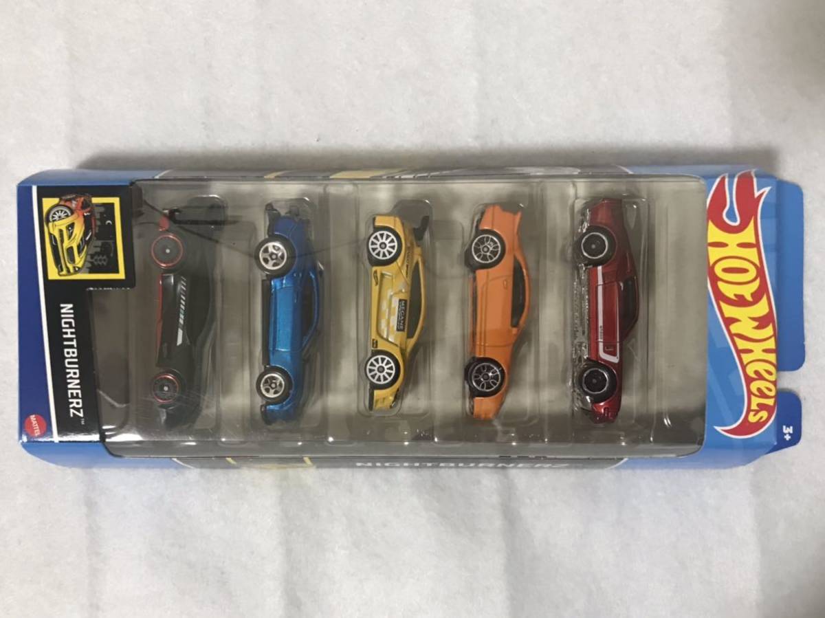 ホットウィール 5パック NIGHT BURNERZ シェルビー 日産 300ZX ルノー メガーヌ カマロ HotWheels SHELBY NISSAN RENAULT MEGANE CAMARO_画像7