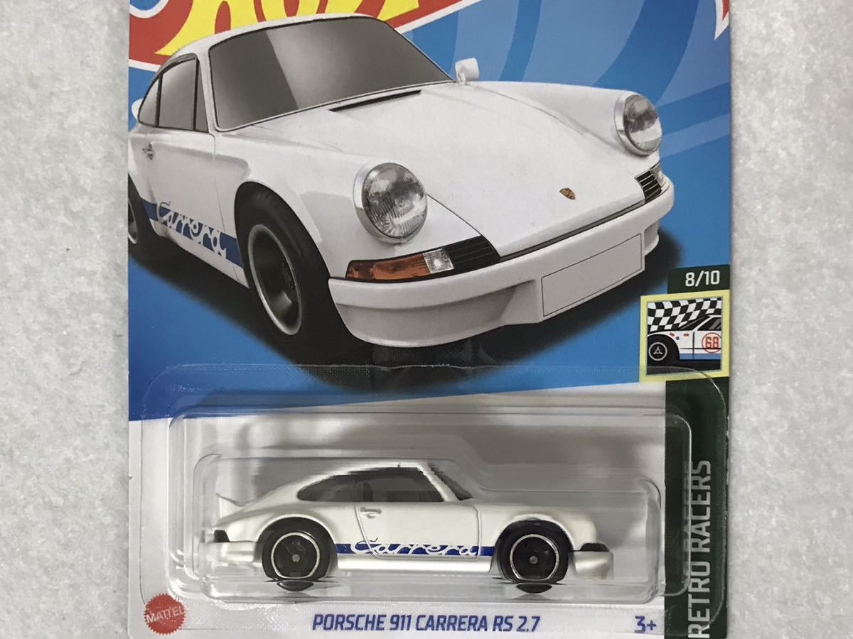 ホットウィール PORSCHE 911 CARRERA RS 2.7 白 HotWheels ポルシェ ポルシェ911 RETRO RACERS ナロー ナローポルシェ Japan Spec 未開封_画像1