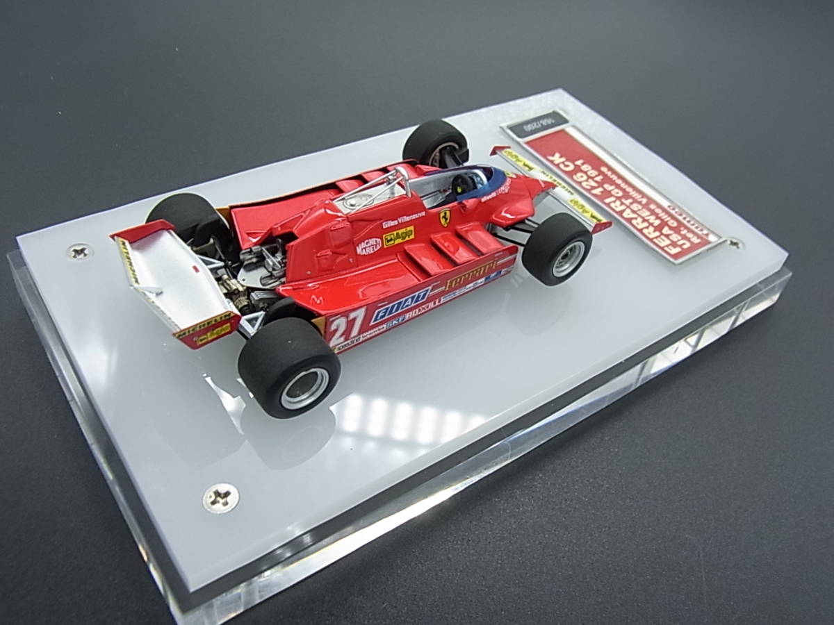 ☆処分☆　タメオ 1/43 フェラーリ　126ck　ロングビーチ　G・ビルヌーブ　訳あり　　_画像4