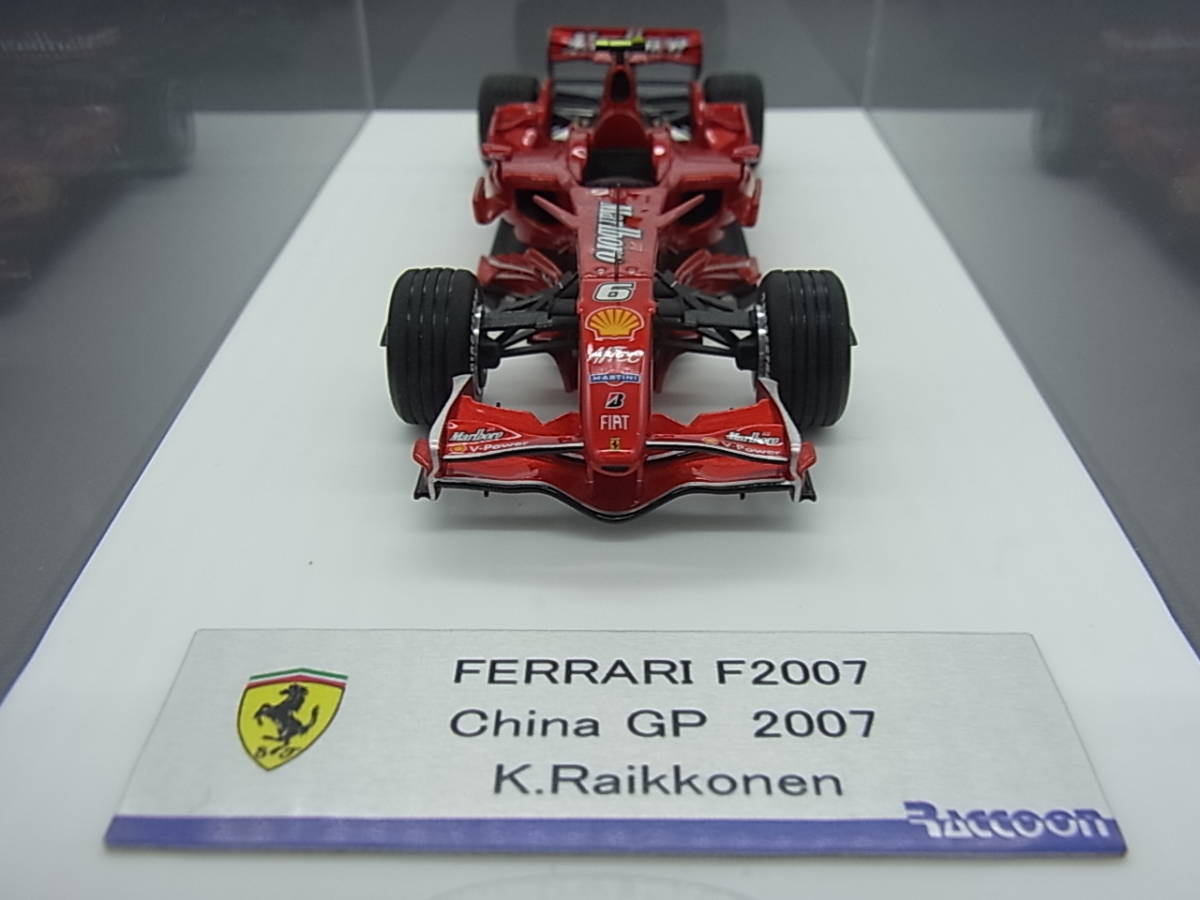 ☆処分☆ 1/43 フェラーリ F2007 中国GP 2007 K・ライコネン ラクーンオート完成品の画像3