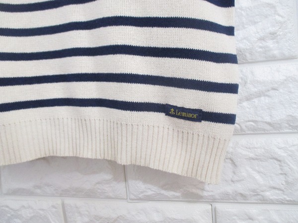 [Le minor] Le Minor * France made! short sleeves cotton sweater knitted *1