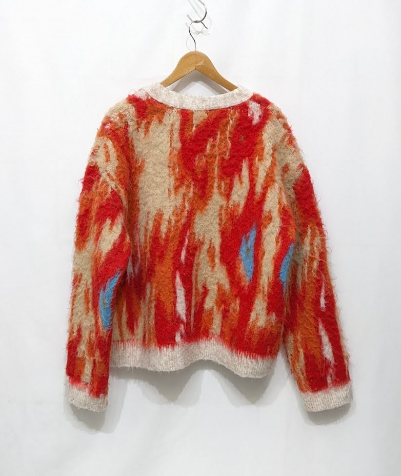 No maintenance ノーメインテナンス still shag cardigan シャギーカーディガン モヘア レッド_画像2