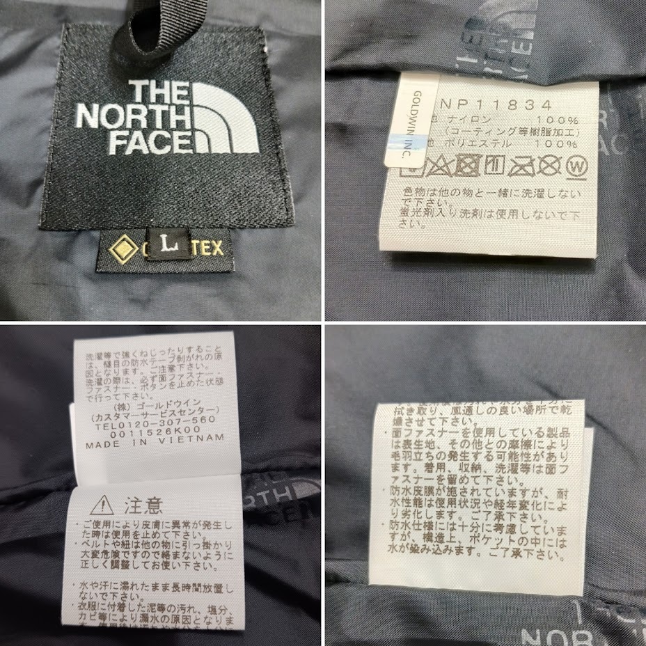 ∀ THE NORTH FACE ザ ノースフェイス NP11834 MOUNTAIN LIGHT JACKET マウンテン ライト ジャケット GORE-TEX ゴアテックス_画像9