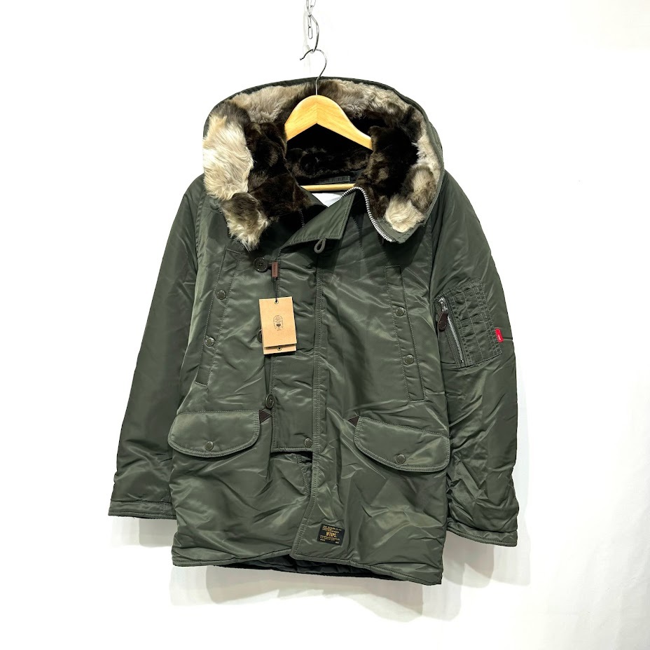 ∀ 未使用品 WTAPS ダブルタップス 16AW N-3B JACKET NYLON TWILL ナイロンツイルミリタリージャケット 162GWDT-JKM05