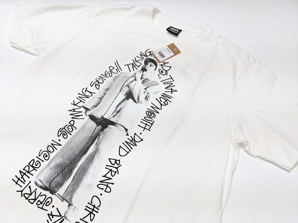 ★韓国の人気★【STUSSY】★Motel TE.E★Tシャツ★White★ ∀ 未使用品 Stussy ステューシー Talking Heads トーキング