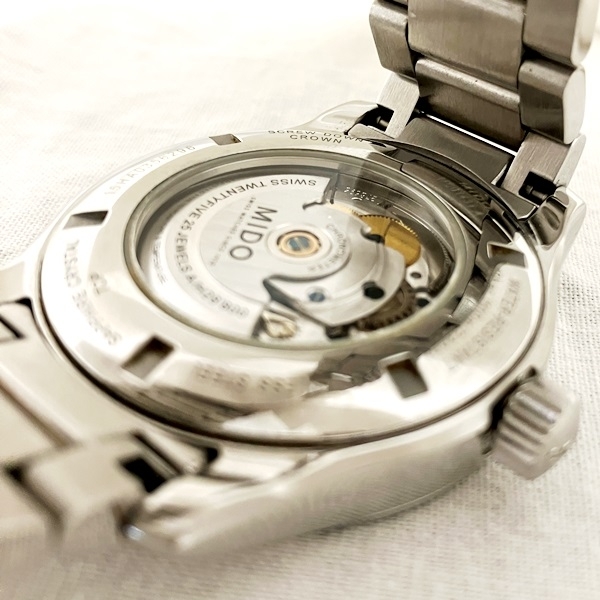 mido-M001431 A self-winding watch Brown face Chrono meter clock wristwatch men's *0319