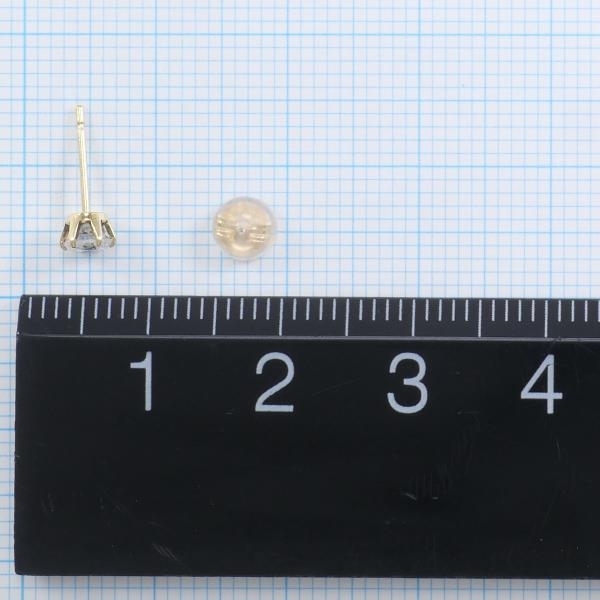 K18YG ピアス ダイヤ 約0.12ct×2 総重量約0.4g 中古 美品 送料無料☆0202