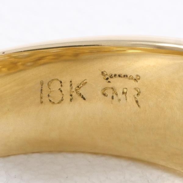 18K YG リング 指輪 13.5号 イエローダイヤ VS1 ダイヤ 鑑定書 総重量約8.0g 中古 美品 送料無料☆0315_画像8