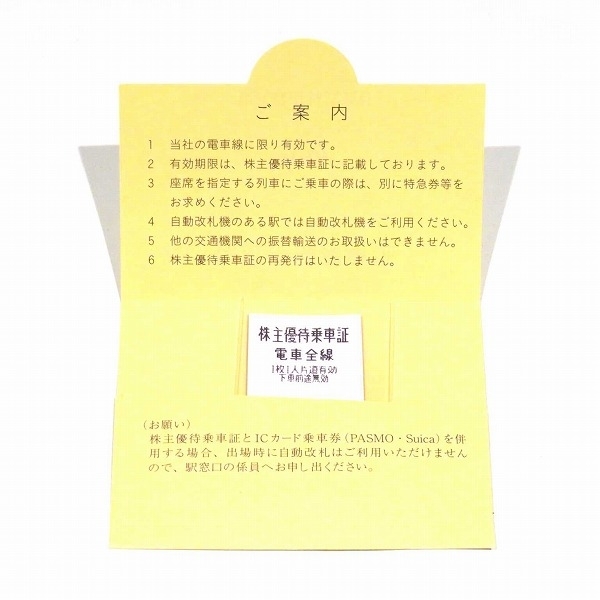 1円～最落なし 東武鉄道 株主優待券 冊子 1冊 株主優待乗車証 2枚 2024年6月30日迄 ANA 株主優待券 2024年5月31日迄 2枚セット☆0329_画像6