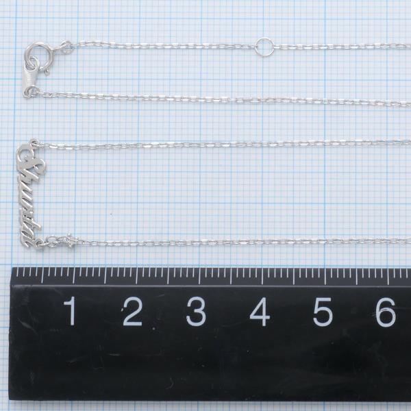 K10WG ネックレス ダイヤ 0.01 総重量約1.3g 約40cm 中古 美品 送料無料☆0315_画像5