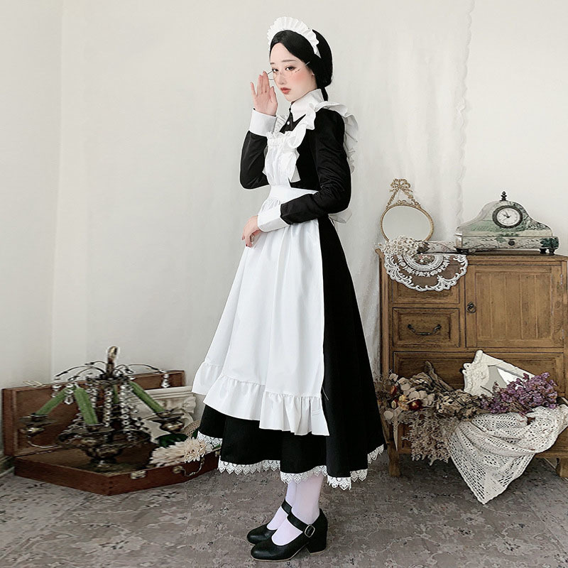 Yahoo!オークション - 高品質 ロリータ メイド服 エプロン Yahoo!オークション - 高品質 ロリータ メイド服 エプロン