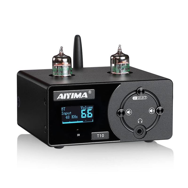 AIYIMA TUBE-T10 Bluetooth 5.0 Jan5654 TUbe 真空管プリアンプ ステレオDC12V オーディオンプリ_画像1