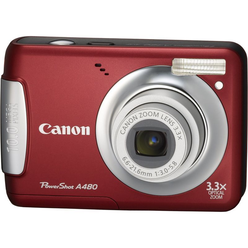 Canon デジタルカメラ PowerShot (パワーショット) A480 レッド PSA480(RE)_画像1