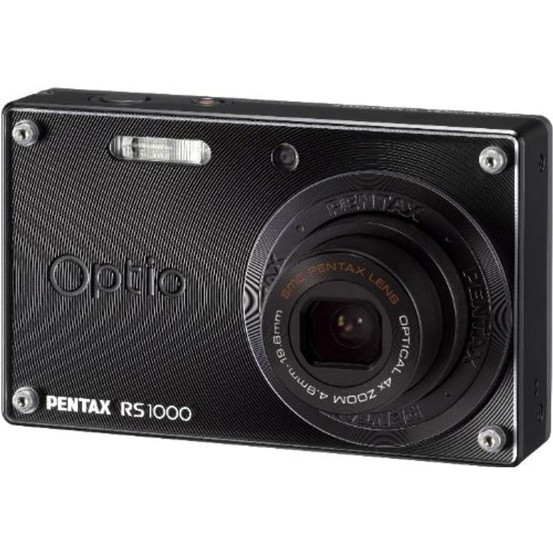 PENTAX デジタルカメラ Optio RS1000 ブラック 1400万画素 27.5mm 光学4倍 着せ替えOPTIORS1000BK_画像1