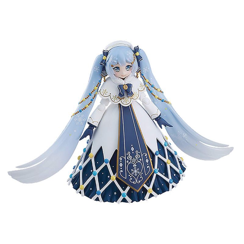 マックスファクトリー キャラクターボーカルシリーズ01 初音ミク 雪ミク (グローイング版) figma アクションフィギュア マルチカラー_画像1