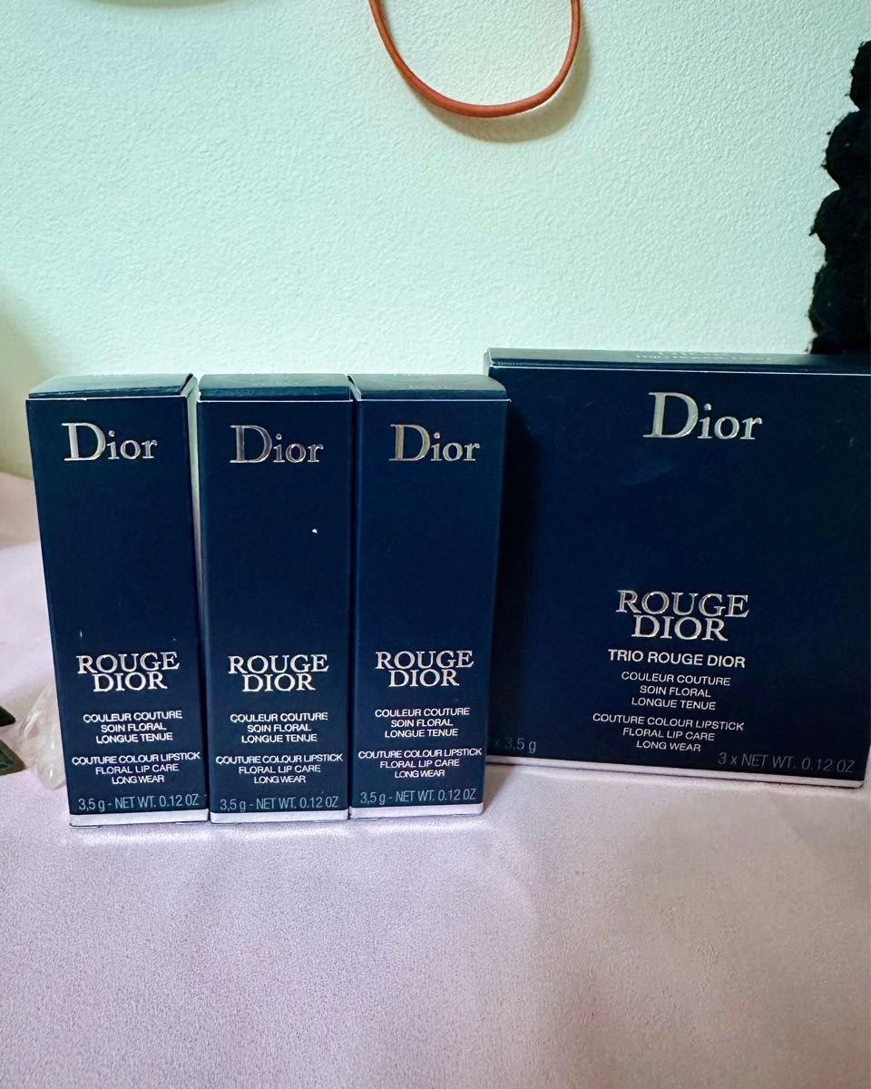 Trio Rouge Dior 3x3,5g  ディオール 口紅 (Satin, Velvet, Matte 999) 