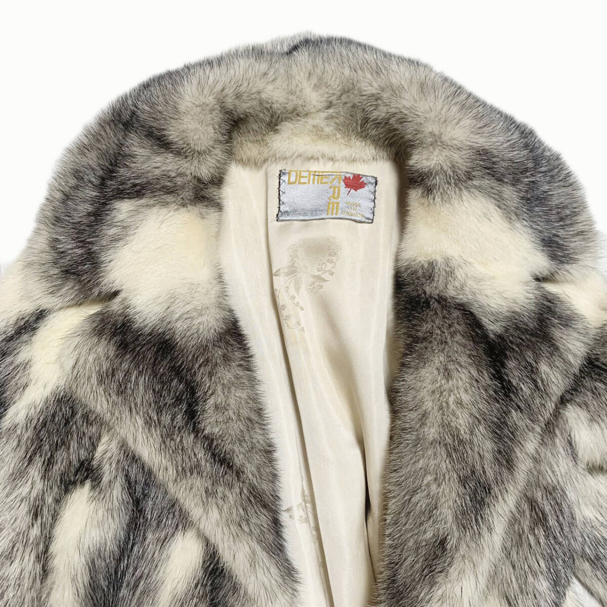 カナダ製　ミンクコート　クロスミンク　毛皮コート　柔らか　リアルファー　希少品　高級毛皮_画像7