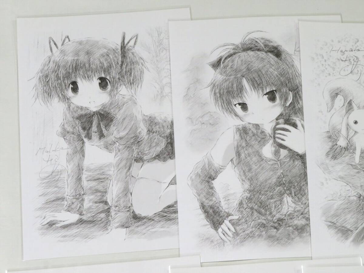 山吹めろう　A4　複製　イラストペーパー　８枚　Bセット　まどか☆マギカ　マミ　杏子　ほむら　まどか_画像2