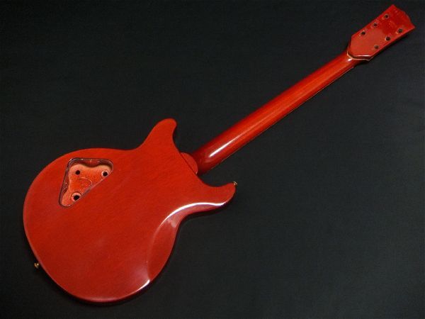 2005年製 Gibson USA Les Paul Standard Double Cut AAAフレイムメイプル マホガニーボディ セットネック DC ダブルカッタウェイ レッド 赤の画像8