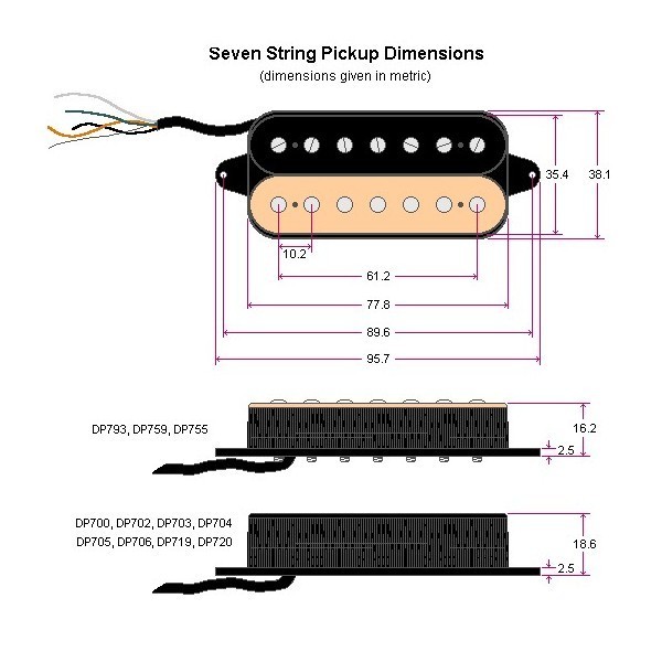 Yahoo!オークション DiMarzio ディマジオ DP705 X2N 7 7弦ギター用ピ...