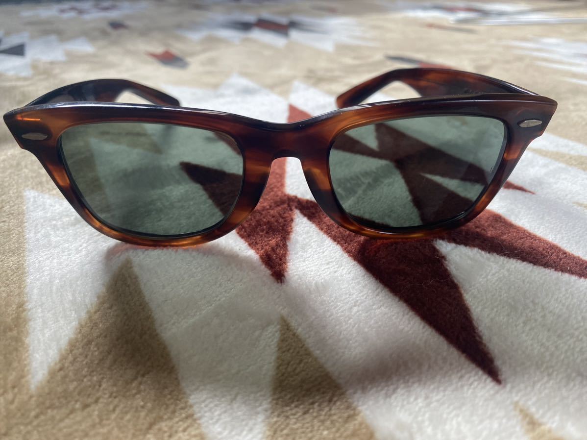 80s 米国製 vintage B&L RAYBAN USA WAYFARER 5022 ウェイファーラー ボシュロム オールド レイバン サングラスビンテージ _画像1