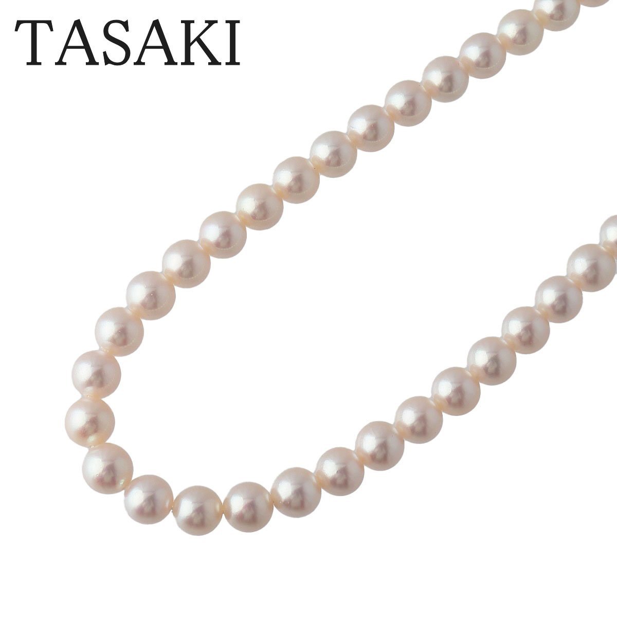 【1円スタート】タサキ パールネックレス アコヤパール8.0mm～8.4mm 42cm シルバー 48.5g 田崎 TASAKI【15891】