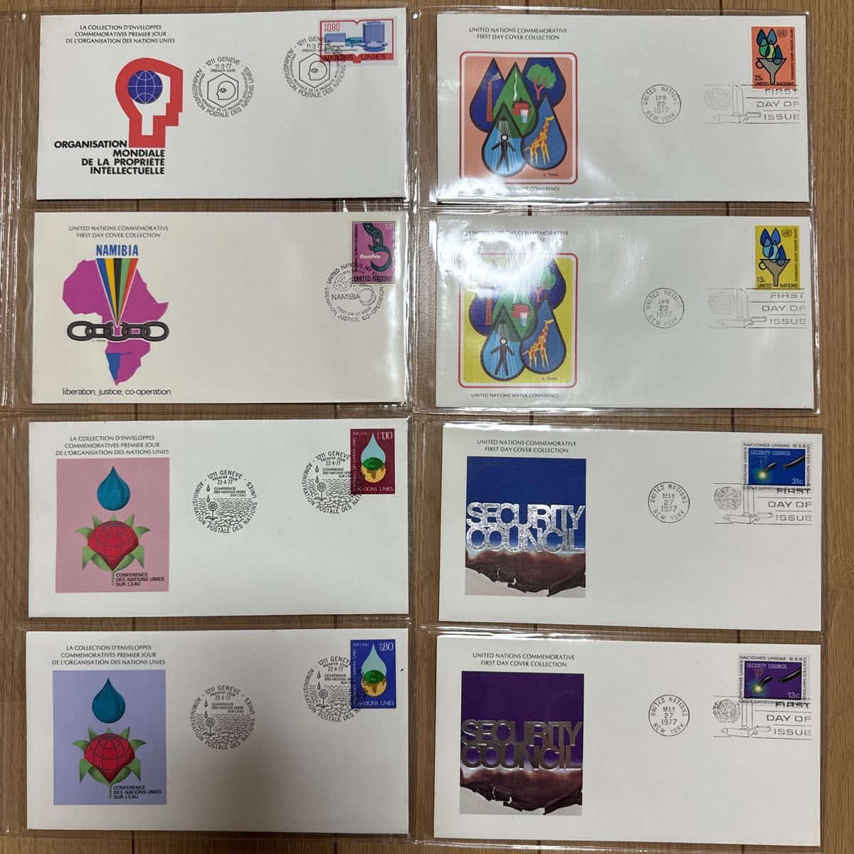 国連切手コレクション　初日カバー　44枚まとめ　アルバム付き　ゆうパック60サイズ_画像3
