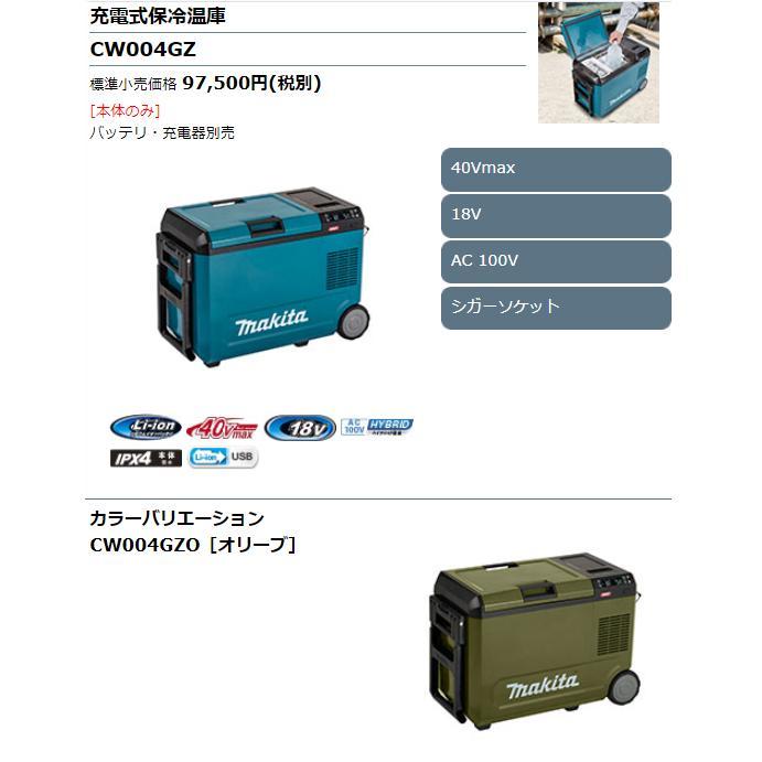 マキタ 40Vmax 充電式保冷温庫 CW004GZO オリーブ 本体のみ 容量29L makita （バッテリ・充電器別売り）_画像5