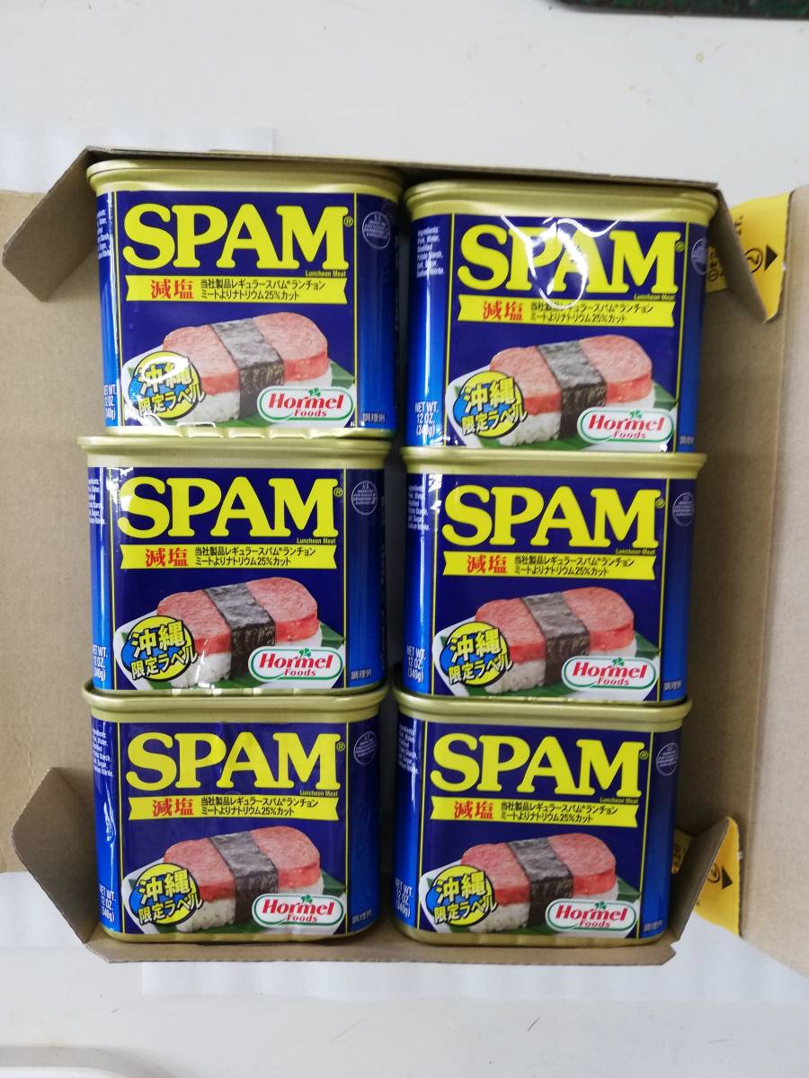  spam pork SPAM(. salt )6 can 