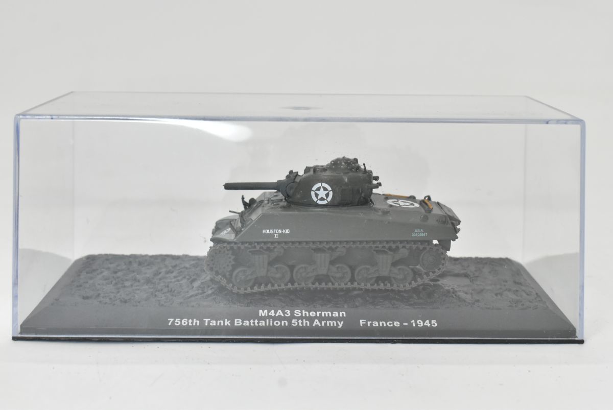 (715S 0206S11) １円～ 戦車フィギュア ２個セット M4A3 Sherman Jagdpanther 置物 インテリア小物 コレクション_画像3