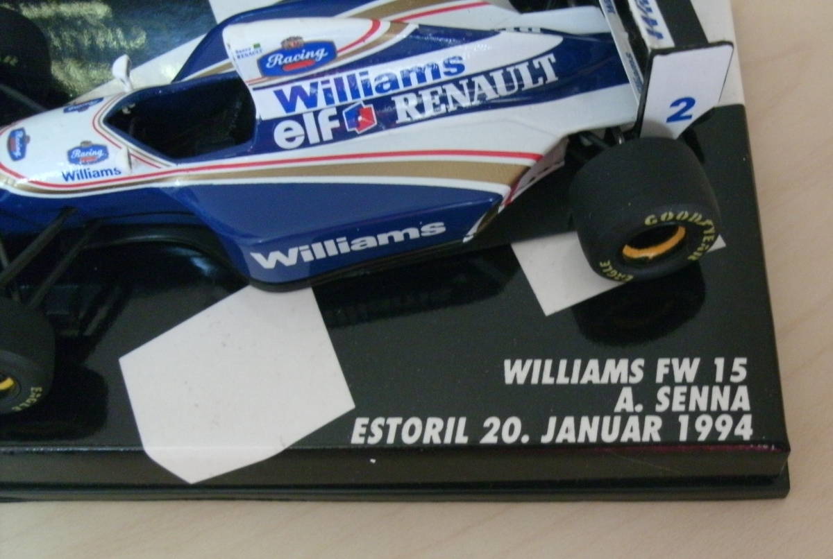 MINICHAMPS WILLIAMS FW15 SENNA #2 ウイリアムズ F1 アイルトン セナ　PMA 1/43_画像2