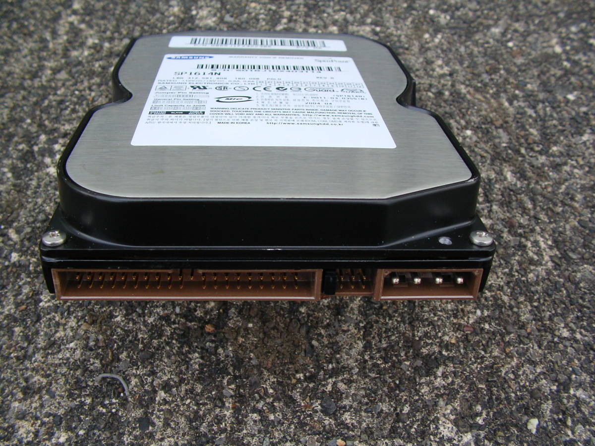 SUMSUNG SP1614N 160G IDE HDD 使用時間76時間 電源投入回数1回 評価 注意_画像3