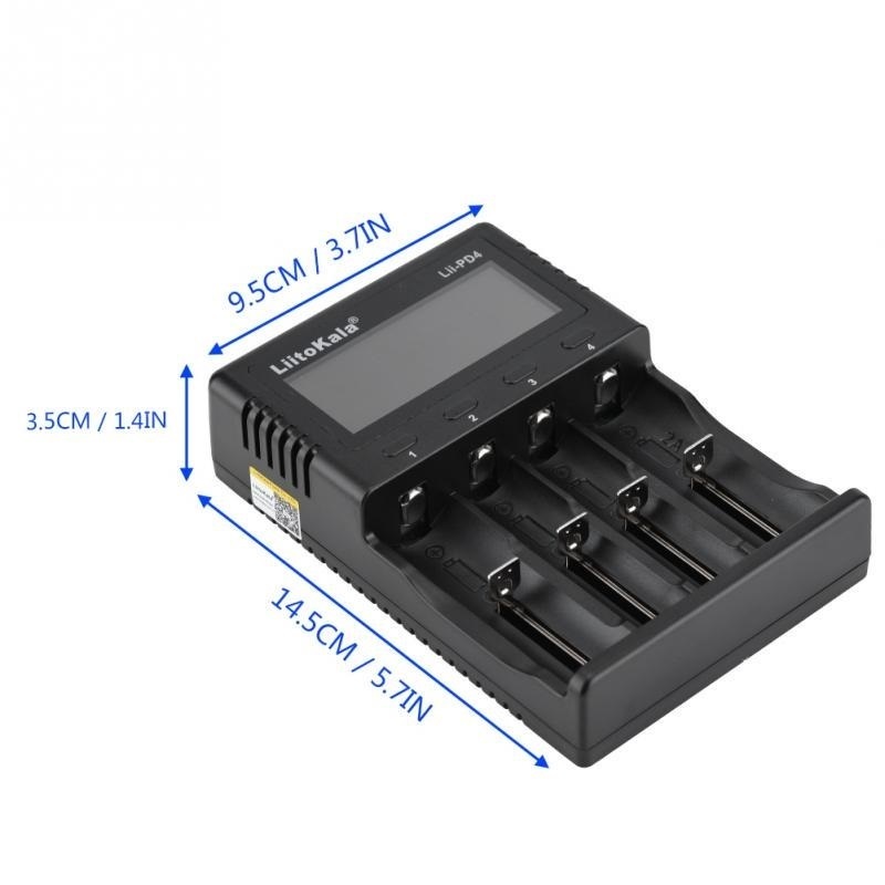 LiitoKala Lii-PD4  батарея   зарядное устройство  18650 26650 21700 18350 AA AAA 3.7V / 3.2V / 1.2V /1.5V литий NiMH батарея  　d