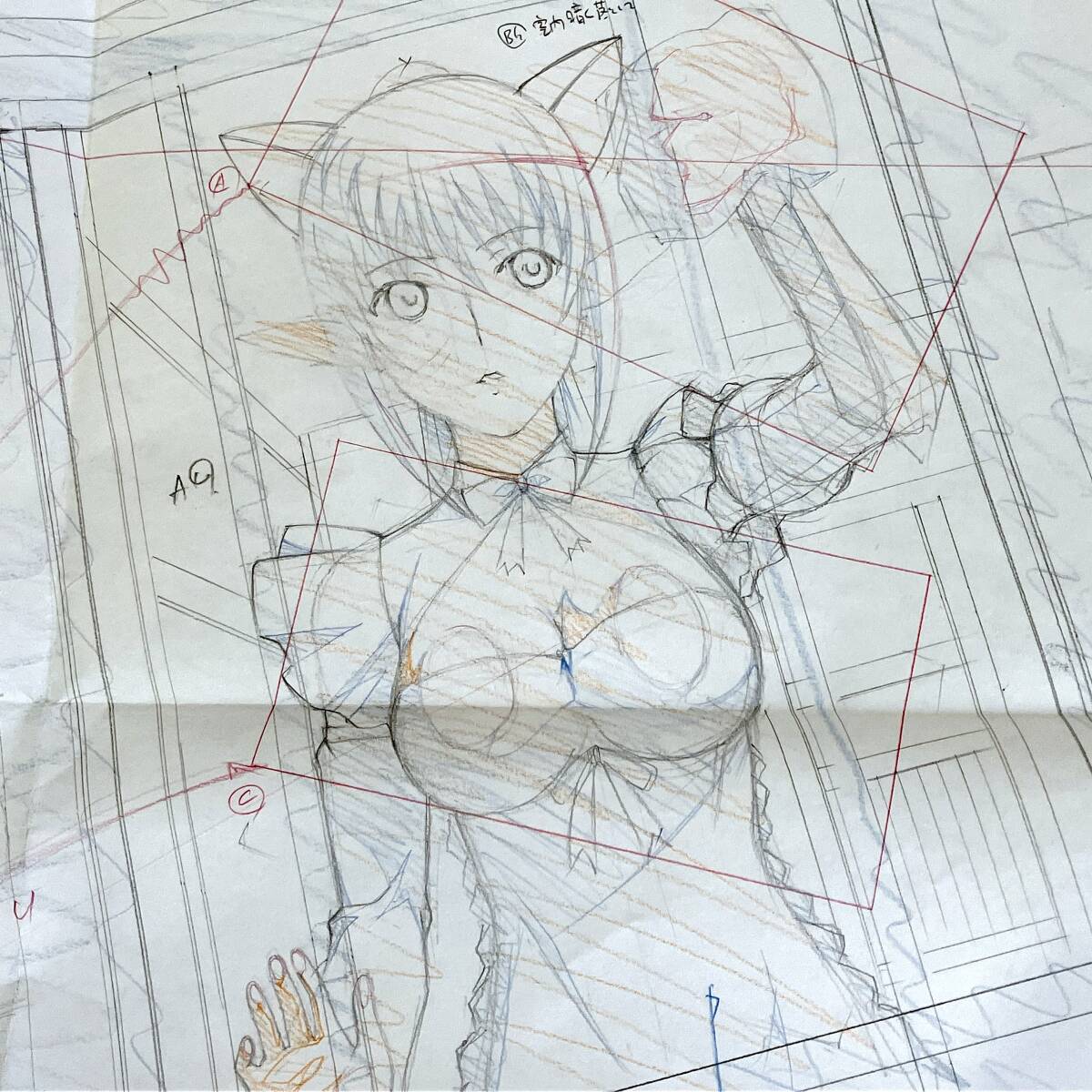 クイーンズブレイド 超大判原画 26枚セット ／genga　[セル画 Cel]_画像1